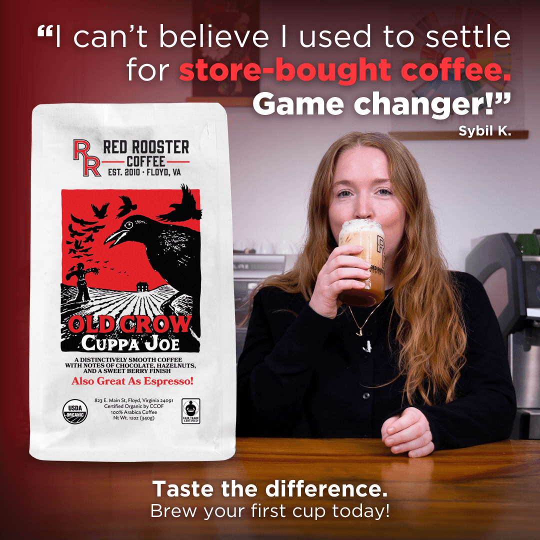 Red Rooster Coffee ad creative